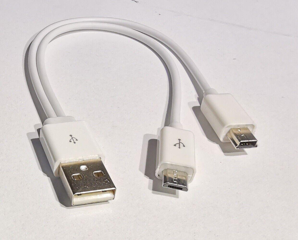USB Type A Data & Charger Cable for Samsung Micro USB and Mini USB 2 in 1 - BESTA